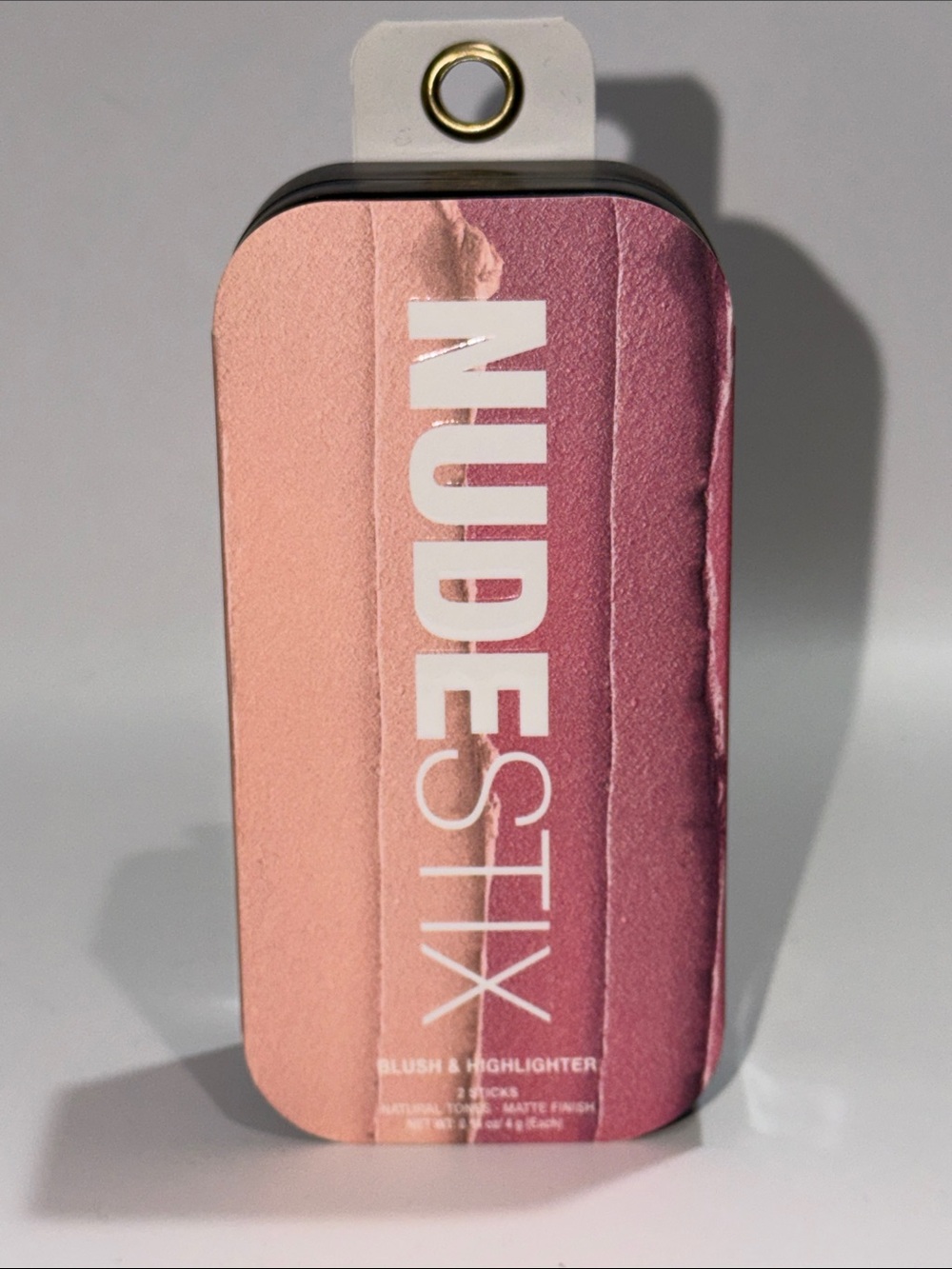 NUDESTIX BLUSH+HIGHLIGHTER DUO FULL SIZE NATURAL TONES NEW IN SEALED TIN!